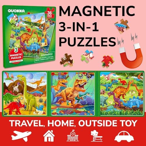 Magnetic Puzzles for Toddlers 3-5 - Kids Travel Toys for Boys and Girls - Image 2