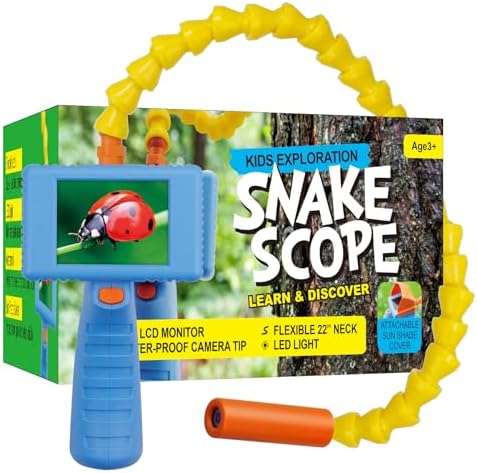 Kids Borescope Snake Camera with Light, 2.4” HD Screen, STEM Educational Toy for Boys & Girls Ages 4-10, Outdoor Science Exploration Kit, Real-Time Viewing, Christmas Birthday Festival Gift for Kids by Julaiwy