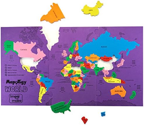 Imagimake Mapology World Map Puzzle | Educational Toys for Kids 5-7 | Puzzles for Kids Ages 4-8 | Map of The World | 6 Year Old Boy Gifts & Girl Gifts - Image 2