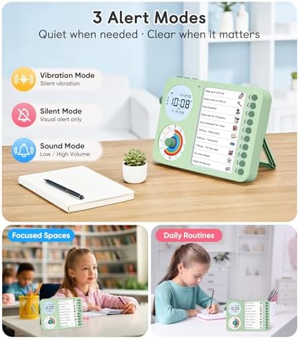 3-in-1 Visual Timer & ADHD Tool for Kids with Chore Chart & Planning Board - Image 3