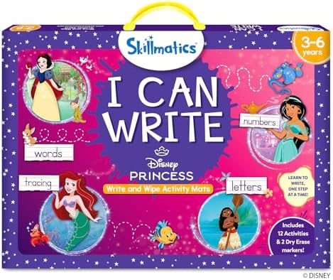 Skillmatics I Can Write – Disney Princess, Preschool Learning Activity Toy by Skillmatics