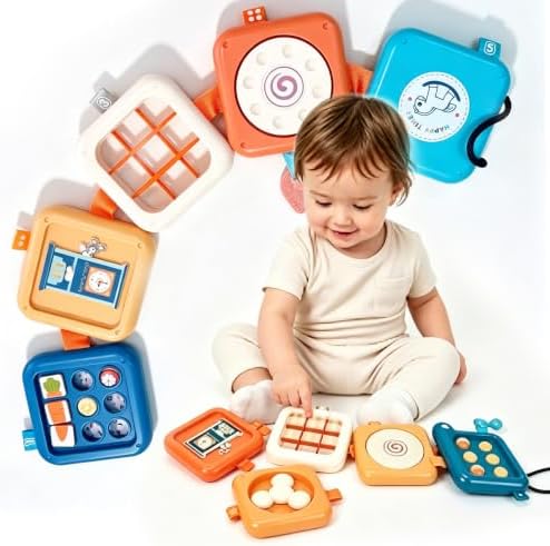 Busy Board for 1 Year Old Montessori Travel Toys for Toddler by Unknown
