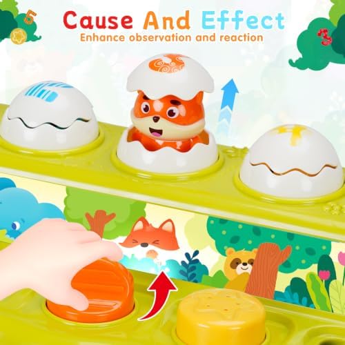 FS Interactive Pop Up Toy for 1 Year Old, Cause and Effect Toy - Image 4