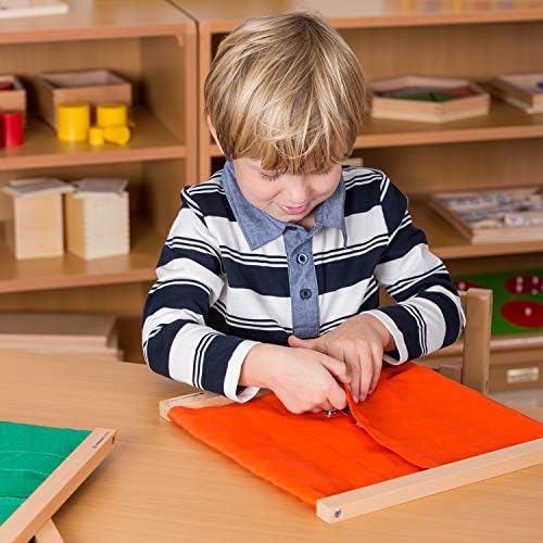 MONTESSORI OUTLET Snapping Frame | Practical Life Skill Tool for Toddlers & Preschoolers | Learn to Snap Clothes, Develop Fine Motor Skills & Independence (Ages 3-6) - Image 4