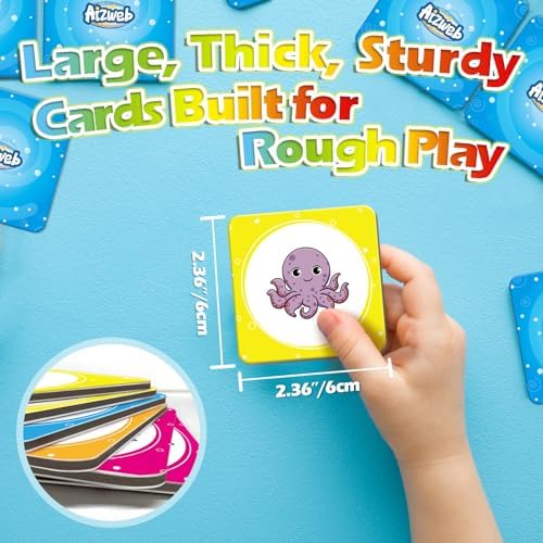 Aizweb Match Game,Memory Game,40 Pcs Toddler Card Games for Boys Girls Kids Ages 3 4 5 6,Flash Cards for Preschool Kindergarten Learning Activities,Educational Toys Homechool Supplies - Image 4