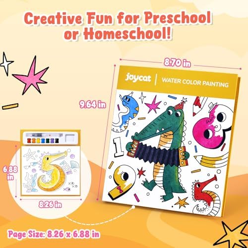 JoyCat Paint with Water Coloring Books for Toddlers (Numbers) - Image 5