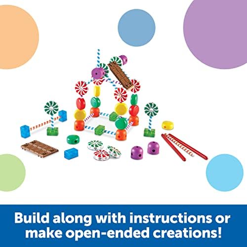 Learning Resources Candy Construction Building Set - Creative Building Toys for Kids, Toddler STEM Toys, Kids STEM Activities, Construction Sets, Preschool Engineering Toy - Image 3