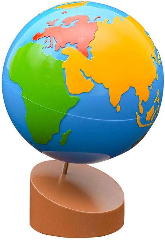Montessori Globe - World Parts Science and Cultural Geography Materials by Kghios