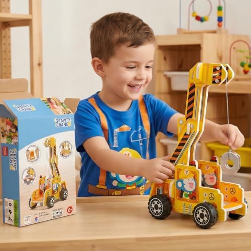 STEM Gravity Crane Science Kit, DIY Pulley & Lever, Energy Conversion - Image 2