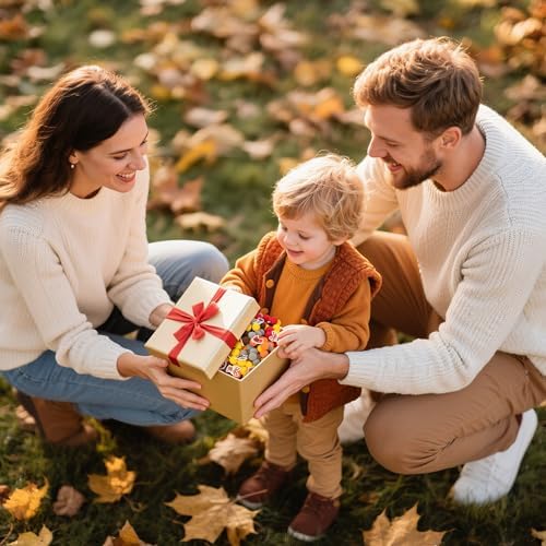 EZdhuawuse Fall Sensory Bin Fillers - 267 Autumn Animals Thanksgiving Fine Motor Toys Sorting Stacking Toys for Kids, Felt Hedgehog Squirrel Turkey for Preschool Education Early Development Activity - Image 4