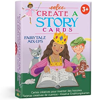 eeBoo: Fairytale Mix Ups Create a Story Pre-Literacy Cards, 36 Cards with Colorful Characters, Encourages Imagination, for Ages 3 and up by eeBoo