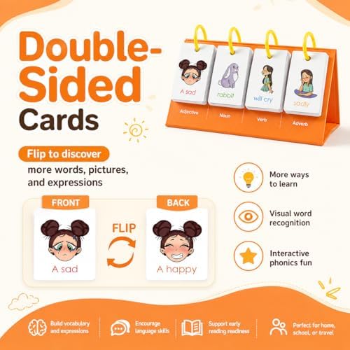 Alened Phonics Flash Cards Sentence Building for Kids, Learn to Read Sight Words Phonics Flashcads, Special Education Homeschool Classroom Supplies - Image 3