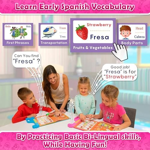 ABC Learning Sound Book for Toddlers 3–5 – Interactive Busy Book with English & Spanish, Alphabet, Counting, Music & Tracing Activities, Montessori Educational Toy, Holiday for Kids - Image 5