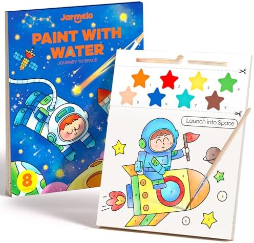 Jar Melo Paint with Water Books for Toddlers, Exploring Space by JarMel%C3%B3