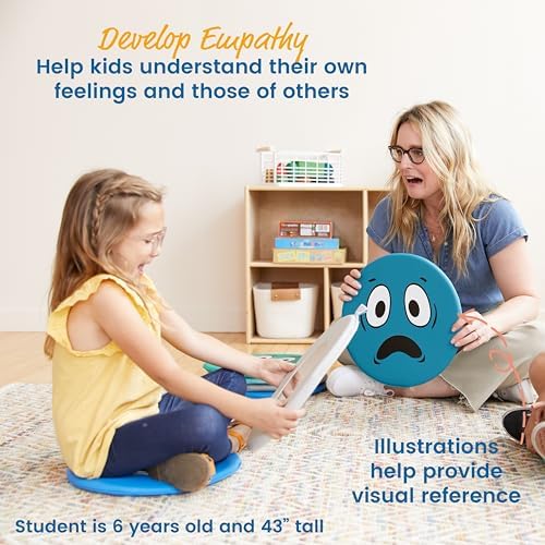 ECR4Kids SoftZone Emotion Pads with Mirror, Trilingual, Expression Cushions, Contemporary, 8-Piece - Image 4