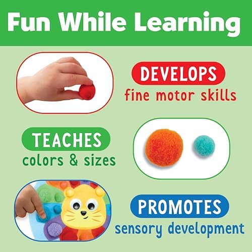Creativity for Kids Pom Pom Pictures: Animals | Summer Fun | Back to School Crafts for Preschool Learning Activities| Sensory Toys for Toddlers |Toddler Arts and Crafts (Ages 3+) - Image 3