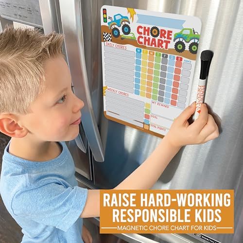 Magnetic Chore Chart for Kids Dry Erase Reward Chart for Home and Classroom - Image 2