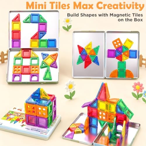 URMYWO Magnetic Building Tiles, Magnetic 3D Blocks Construction Playboards - Image 2