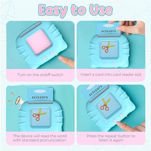 QuTZ Talking Flash Cards Toys with 224 Words for Kids 2-4 - Image 3