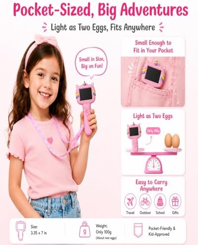 Microscope Camera for Kids Gifts Toys- Handheld Pocket Microscope Autofocus - Image 2
