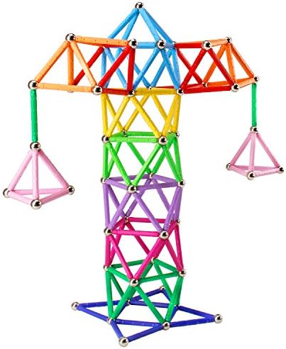 ELONGDI Magnetic Building Blocks, [ 132 Pieces ] Lengthen Building Sticks Set, Magnet Stem Toys Set Non-Toxic Building 3D Puzzle Boys Toys for Kids and Adult - Image 4