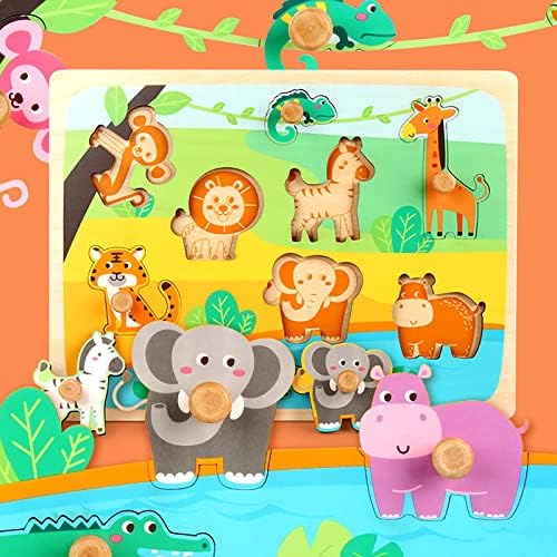 Wooden Peg Puzzles for Toddlers 1-3 - Montessori Educational Learning Puzzle Toys for Baby Gifts - Image 4