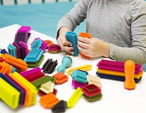 B. toys Bristle Blocks, 68 Interlocking Blocks in Jar, Construction - Image 2