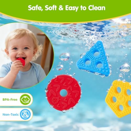 hahaland Silicone Sorting & Stacking Toys - Montessori Toys for 1 Year Old - Image 6