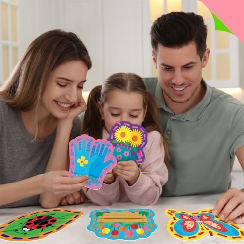 Kids Lacing Cards, 9 PCS Double-sided Garden-themed S Cards with 9 Laces - Image 6