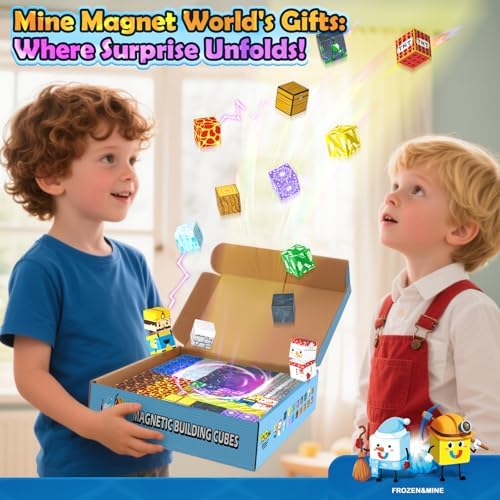 100PCS Large Magnetic Blocks-Build Mine Magnet World Ice Mine Sword Toddlers Toys for Kids Magnet Transparent Building Blocks Sensory Learning Toys for Boys and Girls Ages 3 4 5 6 7 8-12 Birthday Gift - Image 6