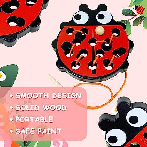 Sealive Wooden Lacing Toys for Toddlers, Fun Learning Activity - Image 3