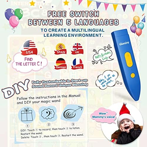 Bilingual Interactive for Kids Talking USA Map Alphabet Poster for Toddlers Learning and Educational Toys,Talking Educational Chart for Ages 3 to 12 Years Old,Learning ABC Letters for Preschool/Gift - Image 5