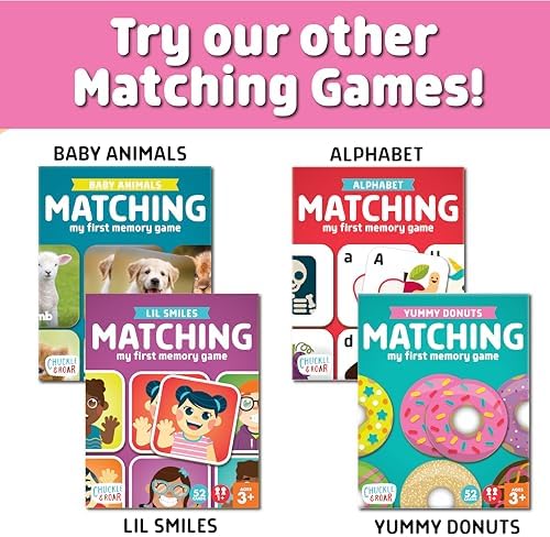 Chuckle & Roar Memory Game, Donuts, Matching Game, 52 Tiles, Ages 3+ - Image 6