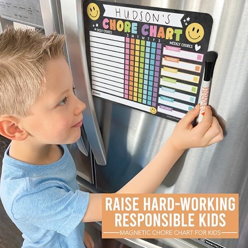 Magnetic Chore Chart for Kids Dry Erase Reward Chart for Home and Classroom - Image 2