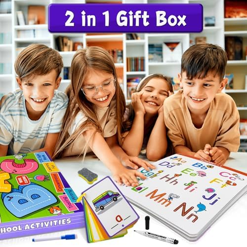 Reusable Handwriting Tracing Books, Preschool Learning Toys for Kids 3-6 - Image 6