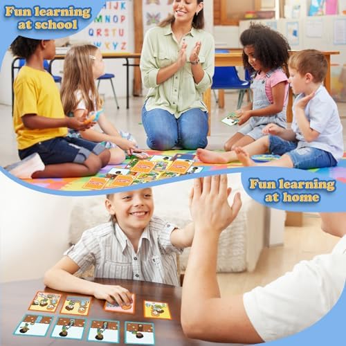 Kasfalci 4-Scene Sequence Board Game, Back to School Supplies, Sequencing Flash Cards, Speech Therapy Materials Sensory Toys for Kids with Autism, Preschool Learning Activity for Improve Storytelling - Image 5