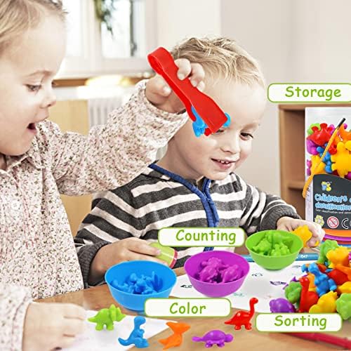 TSYAN Counting Toys Matching Game for Kids with Sorting Bowls Sensory Toys Color Classification Game Set Early Learning Preschool Montessori Educational Toy - Image 5
