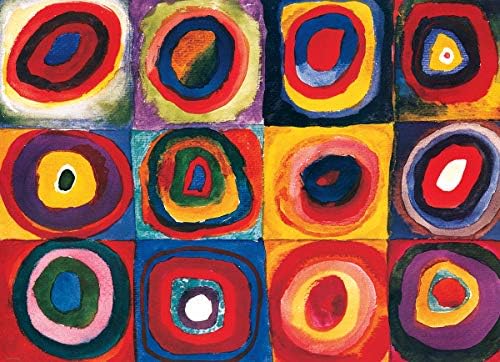 EuroGraphics Colour Study of Squares by Wassily Kandinsky 100-Piece Puzzle, Multicolor - Image 2