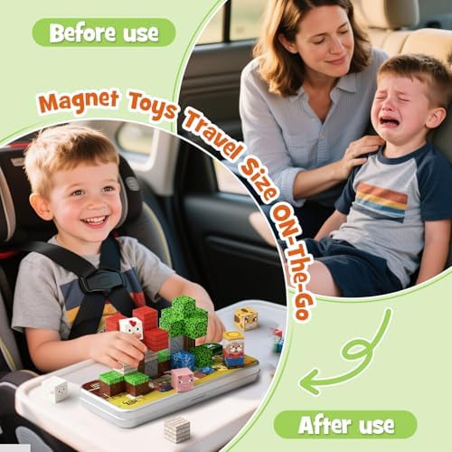 Mini Magnetic Travel Building Blocks: 35 PCS Farm Animals STEM Toys - Image 5