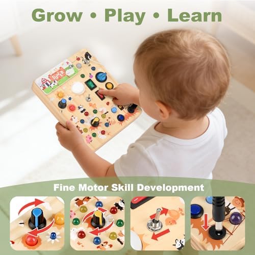 Busy Board for Toddlers 1-3 - Montessori Educational Sensory Toy for Kids - Image 3
