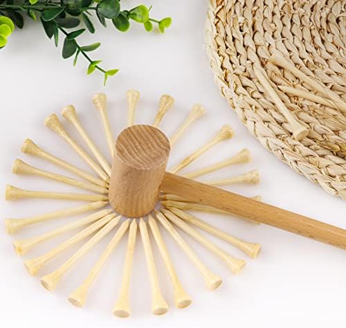 Wooden Mallet Hammering & Pounding Toys Set Simulation Wooden Mallet Toddler Fake Hammer Portable Toy Hammer for Kids - Image 5