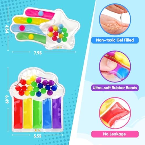 2 PCS Color Sorting Sensory Toys for Toddlers: Quiet Calming Travel Roadtrip Toys for Kids - Color Matching Game for Preschool Learning Activities - Classroom Prizes Toddlers Travel Essentials - Image 6