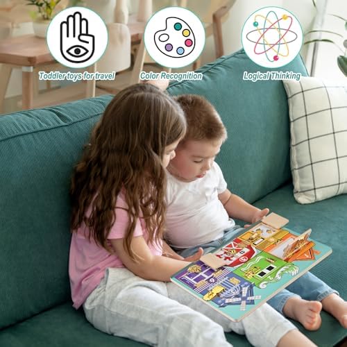 Wooden Activity Board, Wooden Latches Board,Montessori Busy Board - Image 6