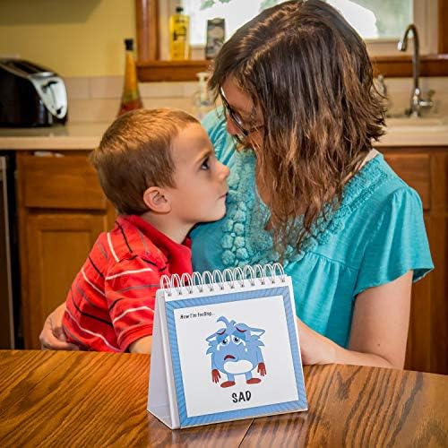 The Original Mood Flipbook for Kids; 20 Different Moods/Emotions; Autism; ADHD; Help Kids Identify Feelings and Make Positive Choices; Laminated Pages (Monster Flipbook) - Image 6