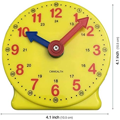 Learning Clock for Kids, Student Learning Clocks Teaching Time 12/24 Hours Geared Clock 4+Years Seller - Image 4