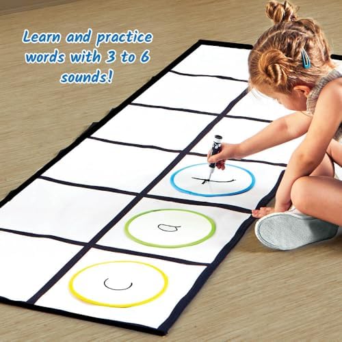 hand2mind Elkonin Box Floor Mat Activity Set, Phonemic Awareness, Ages 3+ - Image 3
