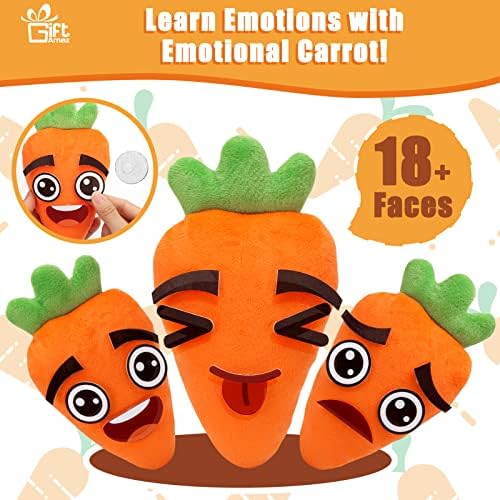 Social Emotional Learning Toy, Big Feelings Carrot Emotion Card for Kids - Image 2
