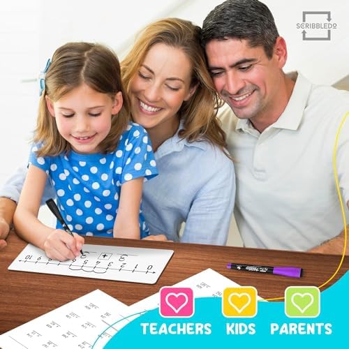 SCRIBBLEDO Dry Erase Number Line Board 12x4” Double Sided 2 Pack Grades 1-2 - Image 7