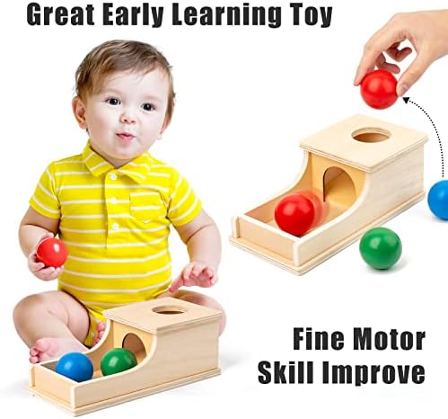 Montessori Toys for 1 Year Old, Ball Drop Toy, Object Permanence Box - Image 5