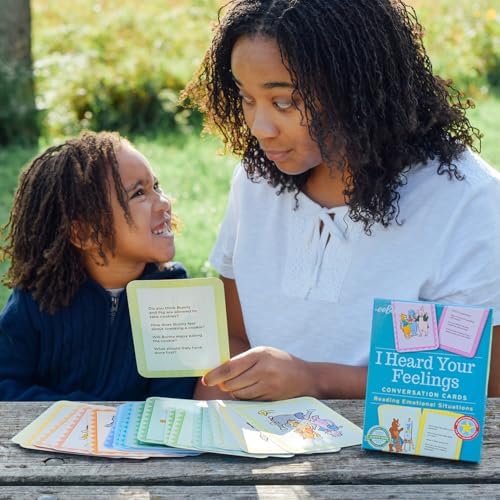 eeBoo: I Heard Your Feelings - 48 Conversation Flashcards, Develops Empathy Through Friendly Illustrations of Emotional Situations, Develop Social and Emotional Intelligence, for Ages 3 and up - Image 5